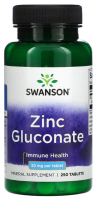 Swanson Zinc Gluconate (Глюконат Цинка) 30 mg