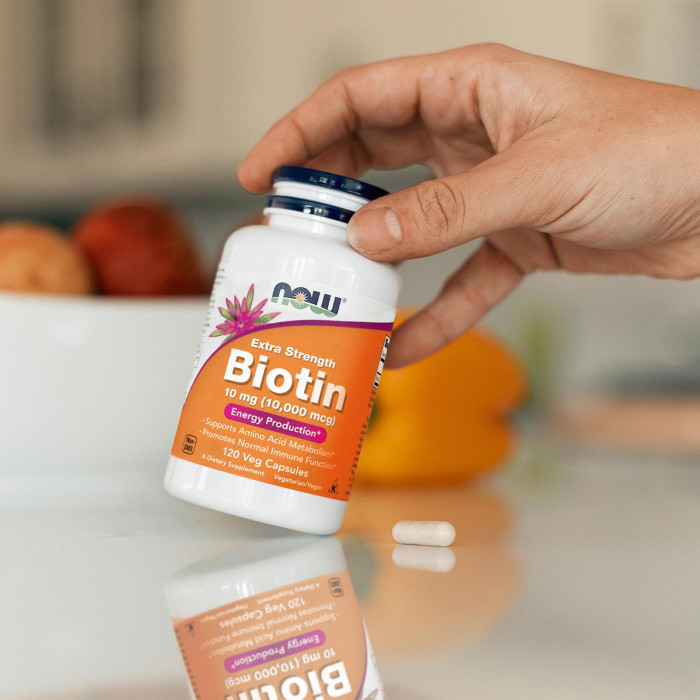 Биотин Biotin 10 000 мкг NOW (120 вег капс)