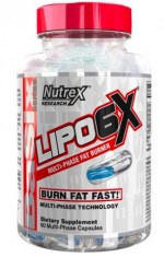 Nutrex Lipo 6X Multi-Phase Fat Burner (Жиросжигатель)