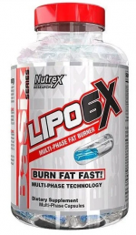Nutrex Lipo 6X Multi-Phase Fat Burner (Жиросжигатель)