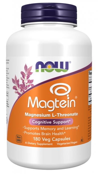 Magtein L-треонат магния NOW Foods 90 растительных капсул