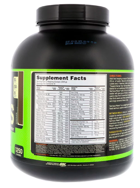 Гейнер Optimum Nutrition Serious Mass