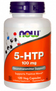 5-HTP 100 мг (5-гидрокситриптофан) 120 растительных капсул NOW