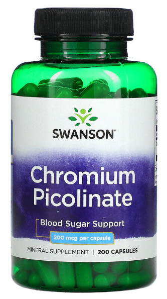Swanson Chromium Picolinate 200 мкг (200 капс)