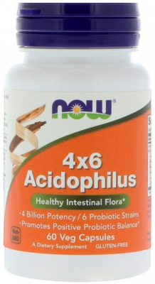 Acidophilus 4x6 NOW (60 капс)