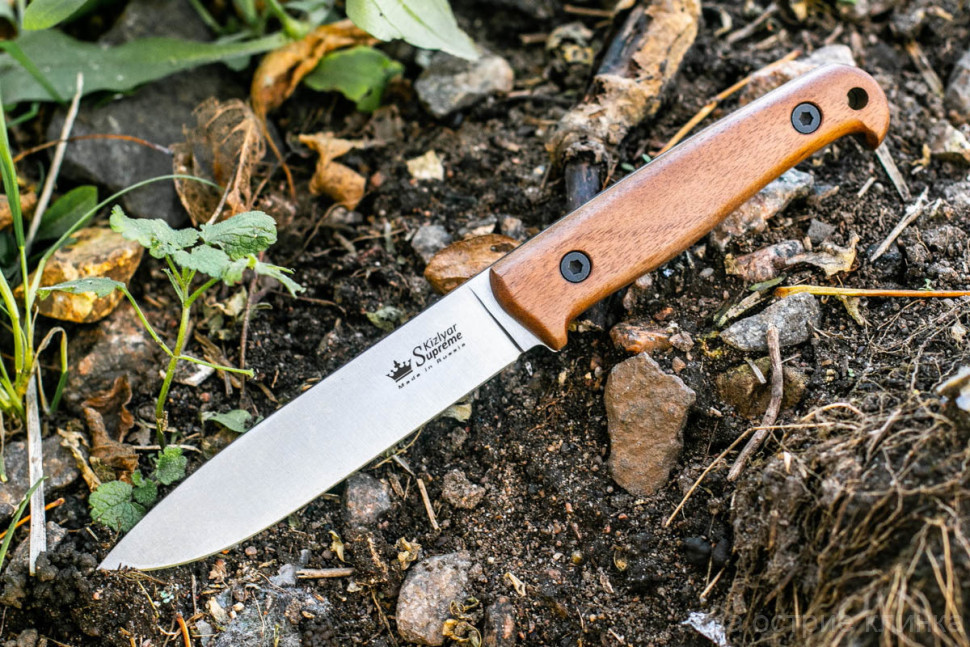 Туристический нож Pioneer AUS-8 StoneWash Орех
