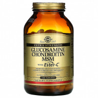 Solgar Глюкозамин Хондроитин МСМ и Ester-C  (180 табл)
