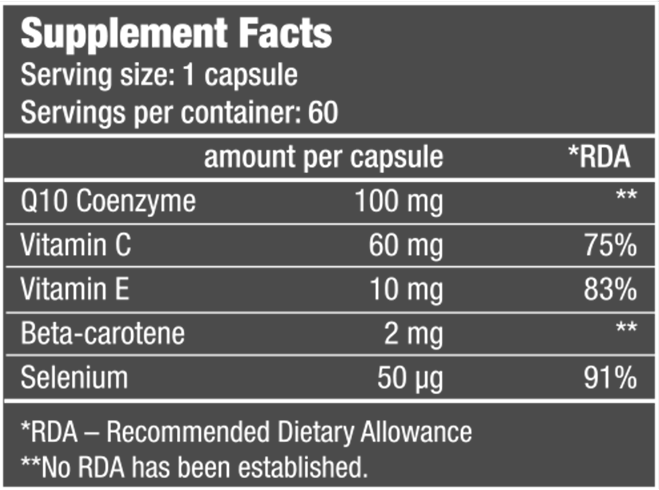Водорастворимый коэнзим Q10 H2O Q10 BioTechUSA (60 кап)