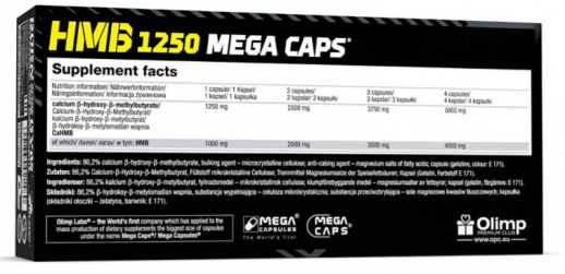 Olimp HMB 1250 Mega Caps (Гидроксиметилбутират)
