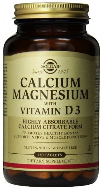 Solgar Calcium Magnesium with Vitamin D3 (кальций, магний, D3) (150 таб)