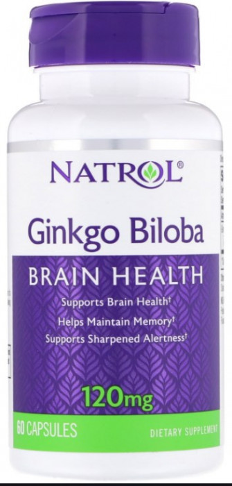 Natrol Ginkgo Biloba 120 мг (60 кап)