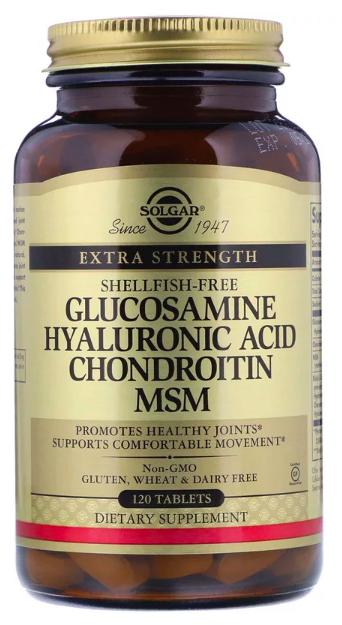 Solgar Глюкозамин Гиалуроновая кислота Хондроитин и МСМ (60 табл)