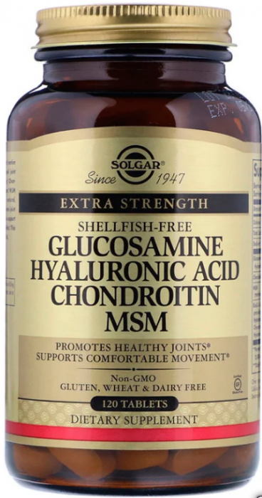 Solgar Глюкозамин Гиалуроновая кислота Хондроитин и МСМ (60 табл)