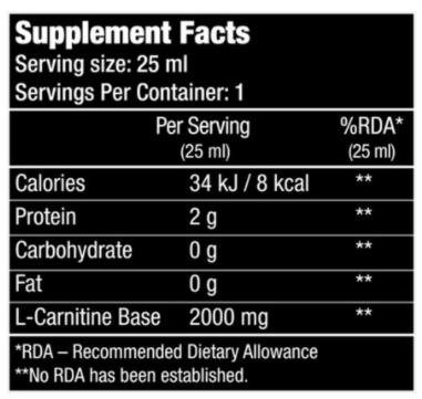 BioTech USA L-Carnitine 2000 (25 мл/1 ампула)