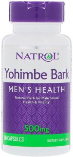 Natrol Yohimbe Bark (Йохимбин) Men's Health 500 mg