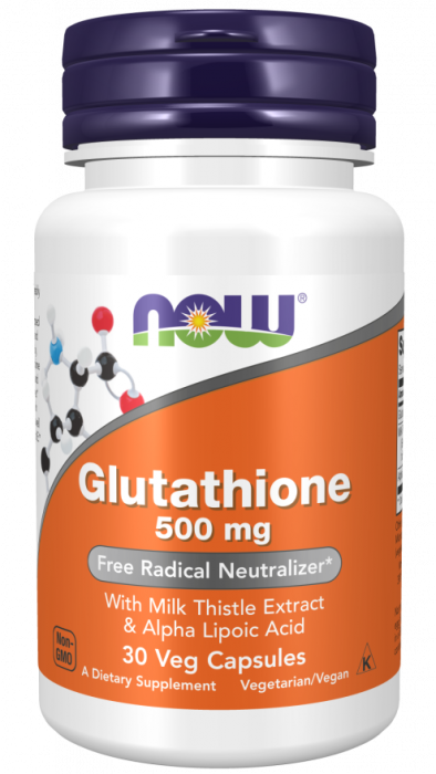 Glutathione (глутатион) 500 мг NOW (30 вег капс)