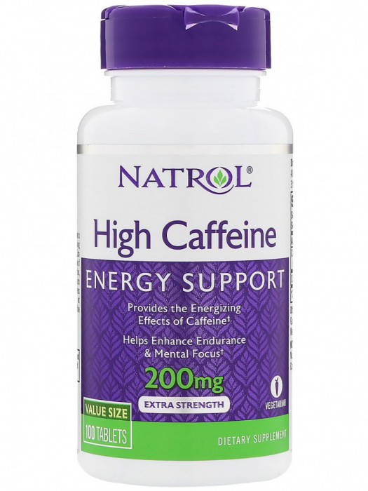 Natrol High Caffeine 200 mg (100 табл)