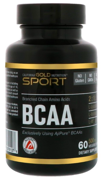California Gold Nutrition BCAA  500 мг (60 капс)