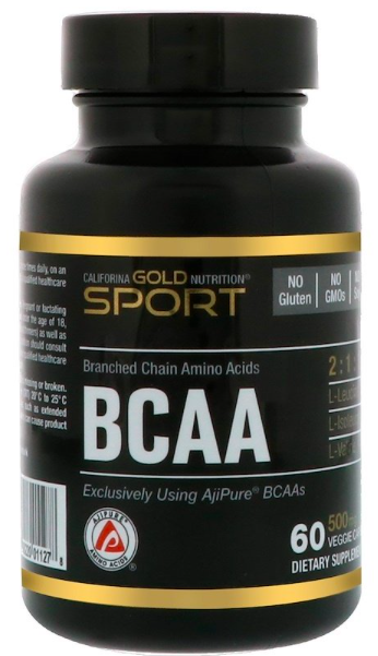 California Gold Nutrition BCAA 500 mg