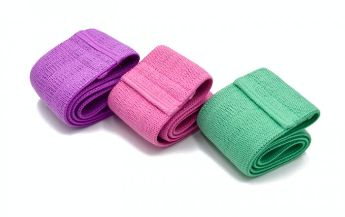 Набор тканевых ленточных эспандеров Fitness Gym (3 шт)