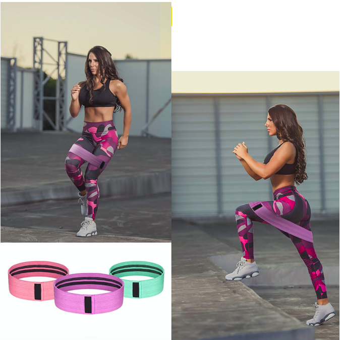 Набор тканевых ленточных эспандеров Fitness Gym (3 шт)