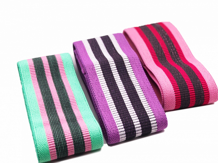 Набор тканевых ленточных эспандеров Fitness Gym (3 шт)