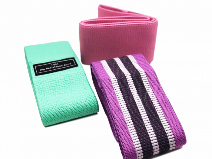 Набор тканевых ленточных эспандеров Fitness Gym (3 шт)