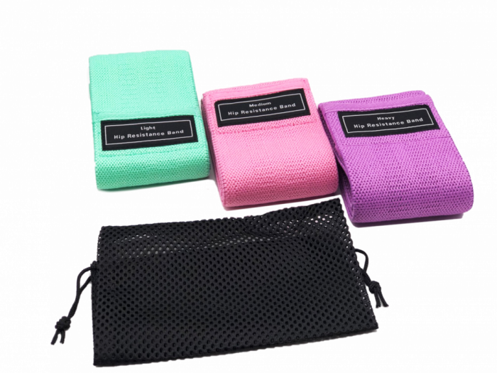 Набор тканевых ленточных эспандеров Fitness Gym (3 шт)