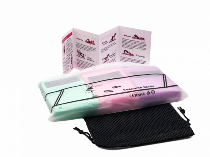 Набор тканевых ленточных эспандеров Fitness Gym (3 шт)