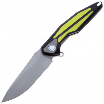Складной нож Rike Knife Tulay сталь 154CM, рукоять G10 Black Fluorescent Green