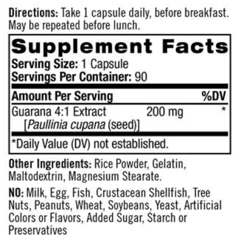 Natrol Guarana (Гуарана) 200 mg