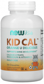 Kid Calcium Chewable NOW  (100 леденцов)