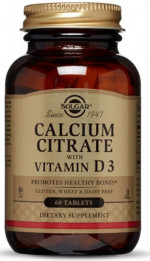 Solgar Calcium Citrate with Vitamin D3 (60 таб)