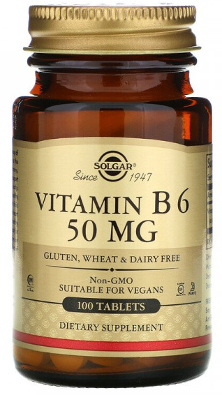 Solgar Vitamin B6 (витамин В6) 50 мг (100 табл)