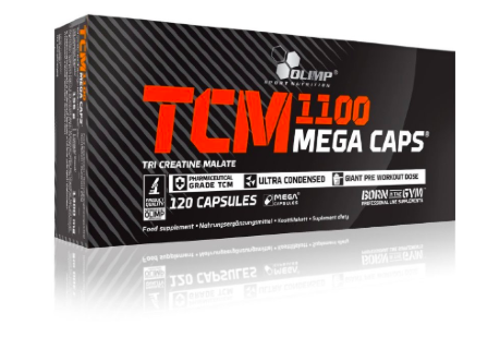 Креатин Olimp TCM 1100 Mega Caps (три креатин малат, трикреатинмалат, креатин) 120 капсул