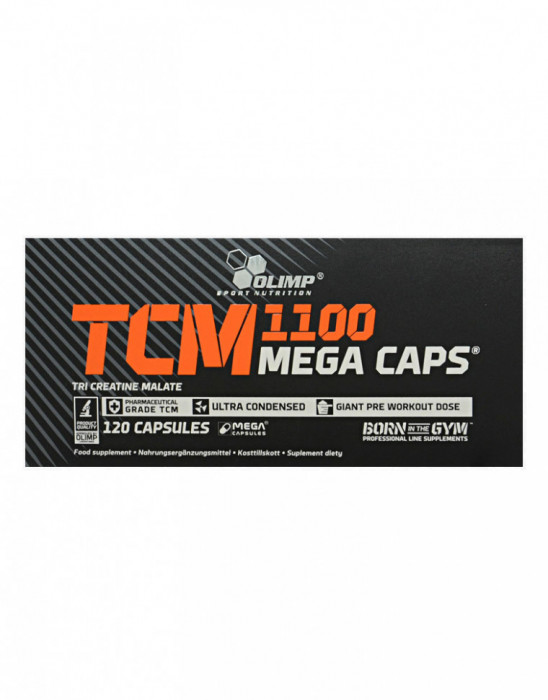 Креатин Olimp TCM 1100 Mega Caps (три креатин малат, трикреатинмалат, креатин) 120 капсул