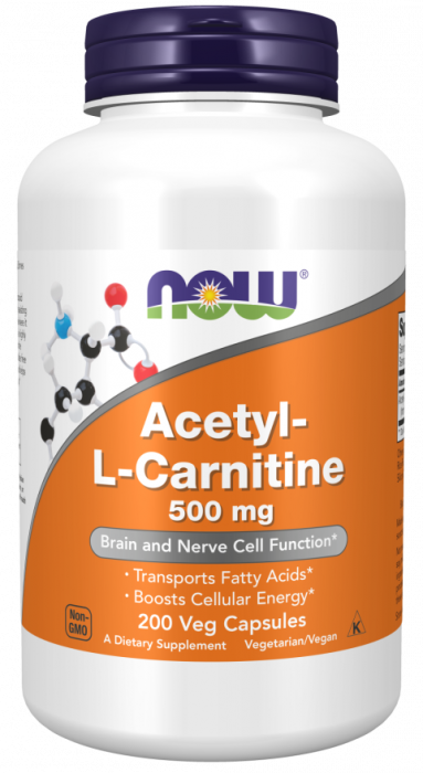 NOW Acetyl L-Carnitine 500 mg (50 кап)