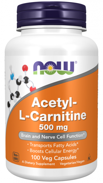 NOW Acetyl L-Carnitine 500 mg (50 кап)