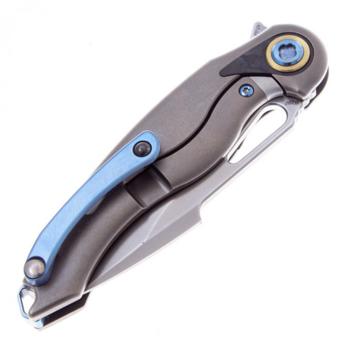 Складной нож Rike Knife Unicorn, сталь M390, рукоять Red CF/Ti