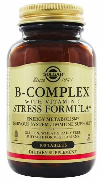 Solgar B-Complex Stress Formula with Vitamin C (100 таб)
