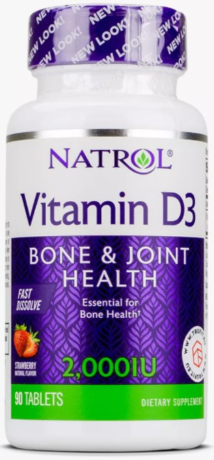 Natrol Vitamin D-3 2000 ME Быстрорастворимый (90 таб)