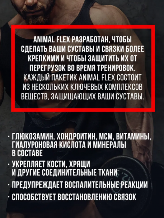 Animal Flex 44 пак. препарат для укрепления связок и суставов Universal Nutrition