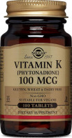 Solgar Vitamin K 100 мкг (100 табл)