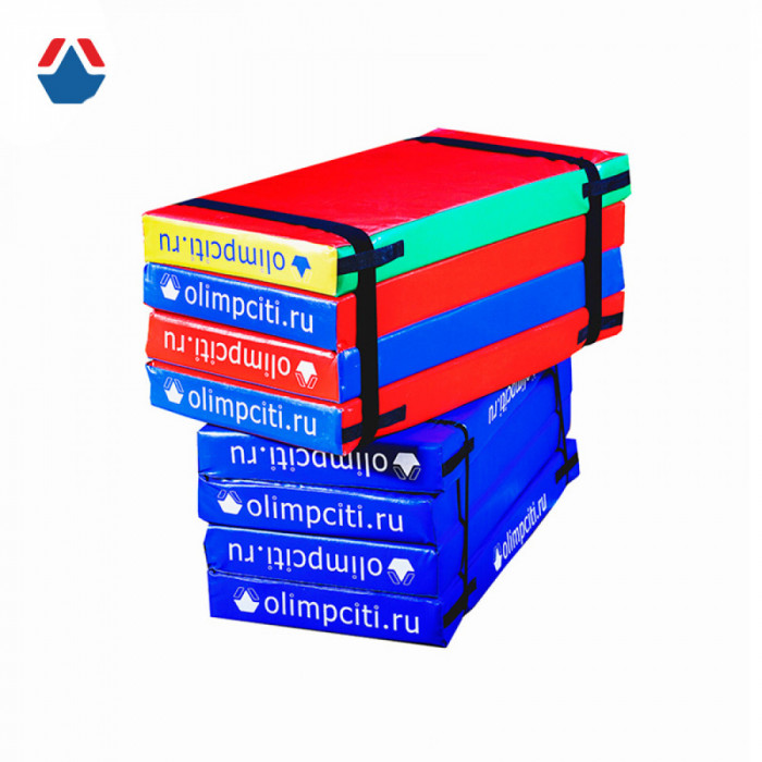 Мат гимнастический складной 2000x1000x100мм 4 сложения (вин.кожа)