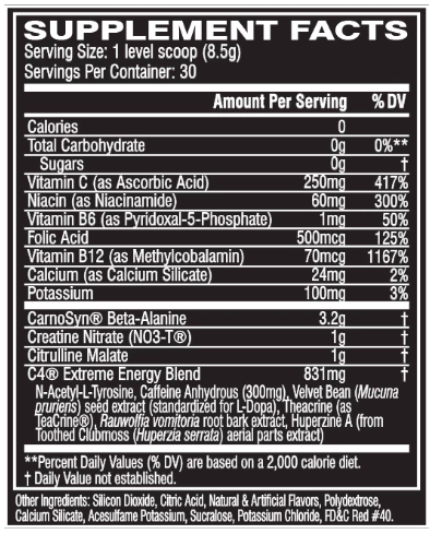 Cellucor C4 Extreme Energy (255 гр)