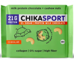 Шоколад протеиновый молочный CHIKASPORT (100 г)