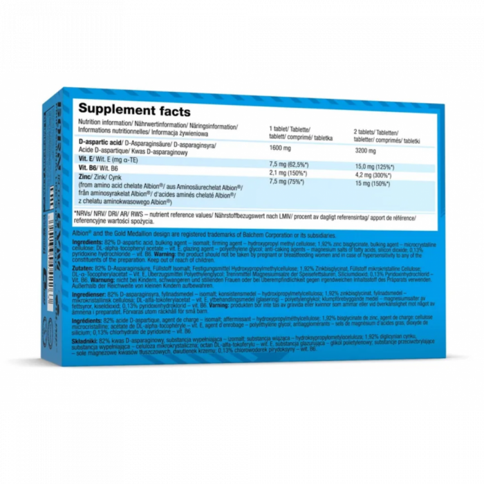 Д-аспаргиновая кислота DAA Xtreme Prolact Block (60 т)