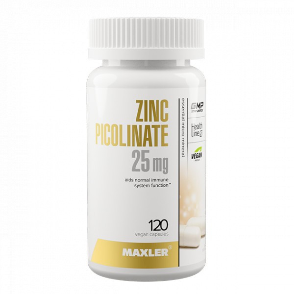 Maxler Zinc Picolinate (Цинк Пиколинат) 25 mg Vegan Capsules