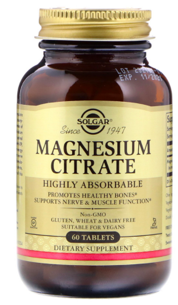 Магний Solgar Magnesium Citrate 400 mg