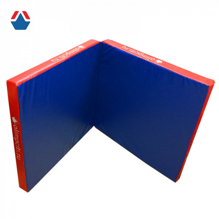 Мат гимнастический складной 2000x1000x100мм 2 сложения (вин.кожа)